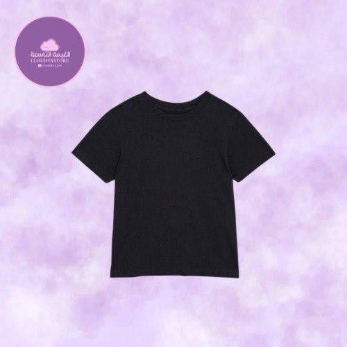 تيشيرت اطفال قطن ساندو اسود