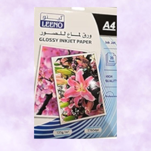 ورق صور لامع 20 ورقة 135 جرام A4