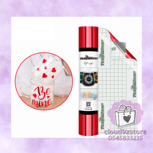 فينيل أسطح مرايا بدون فقاعات احمر