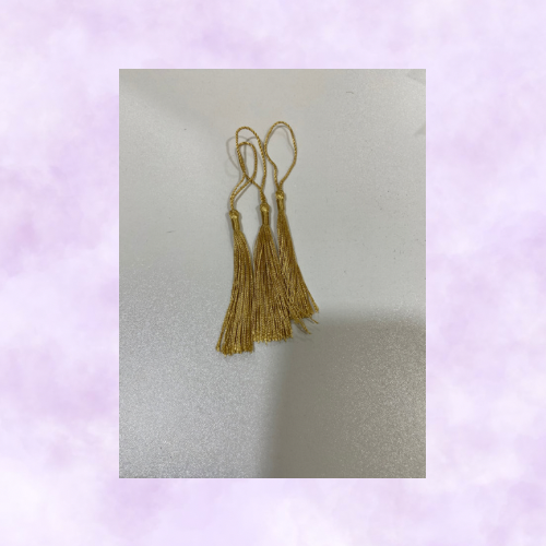 كثل او هدب 10 حبات لون ذهبي