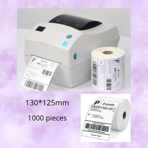 رول ورق حراري لطباعة بوليصات الشحن 1000 ورقة 130*1...