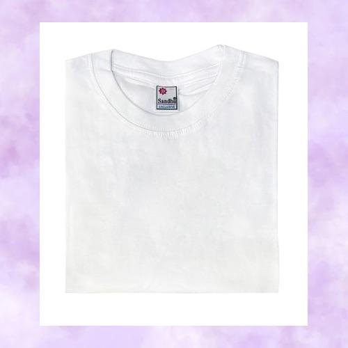 تيشيرت اطفال قطن ساندو ابيض