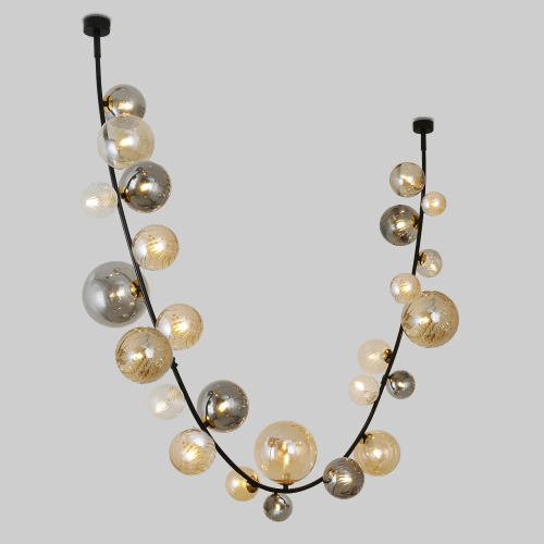 نجفة زجاج بابلز 25 لمبة