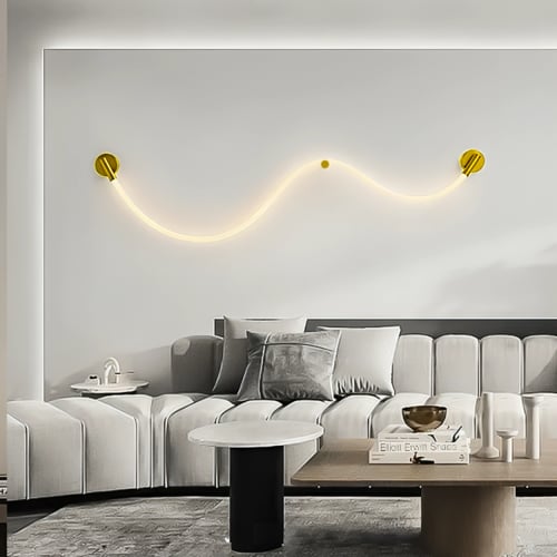 جداري شريط ليد ذهبي