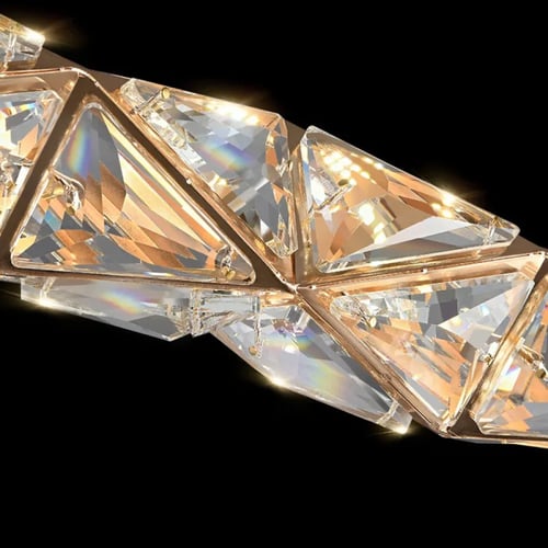 نجفة كريستال مزدوج 1 متر