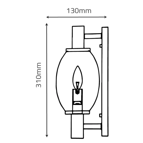 جداري خارجي اسود فقاعة