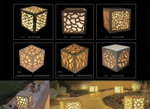 مكعب رخام مضيئ داخلي / خارجي