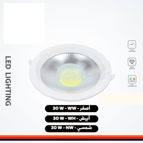 سبوت لايت في السقف COB بقدرة 30 وات