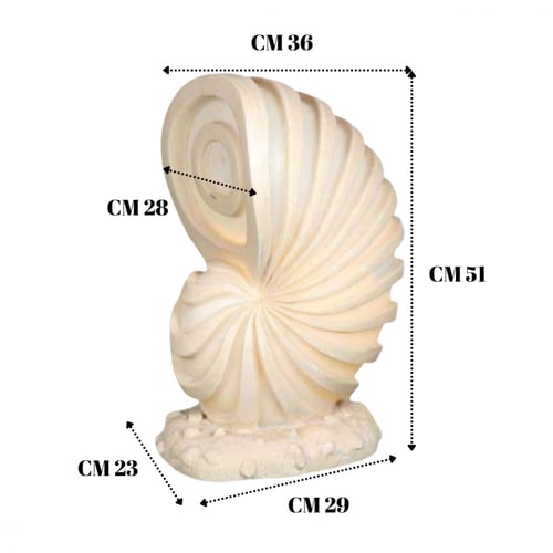 رخام مضيء قوقعة خارجي / داخلي