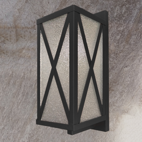 فانوس جداري اسود مستطيل 60 سم