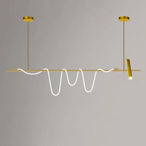 نجفة اشرطة ليد ذهبي 150 سم