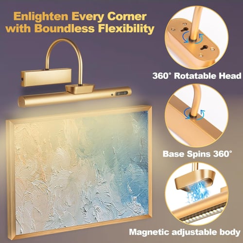 جداري ليد يعمل على البطارية اسود