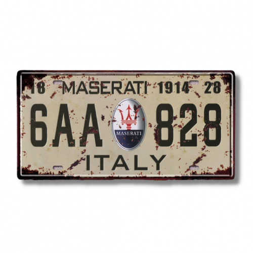 لوحة ديكور معدنية MASERATI - 828
