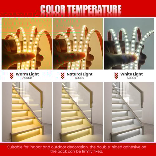 شريط ليد اصفر 2700K بطول 50 متر