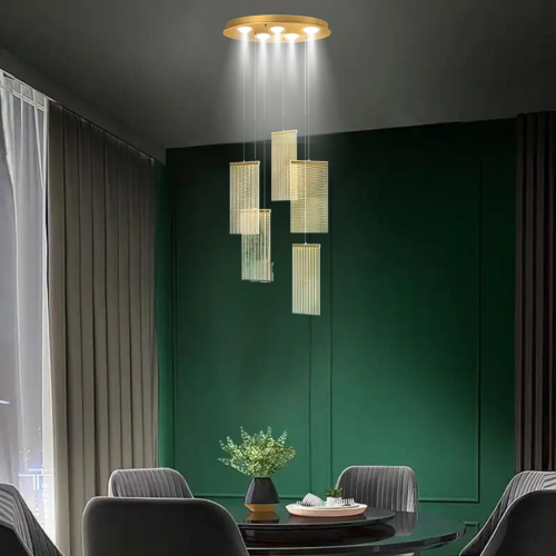 نجف مودرن اكريليك خماسية