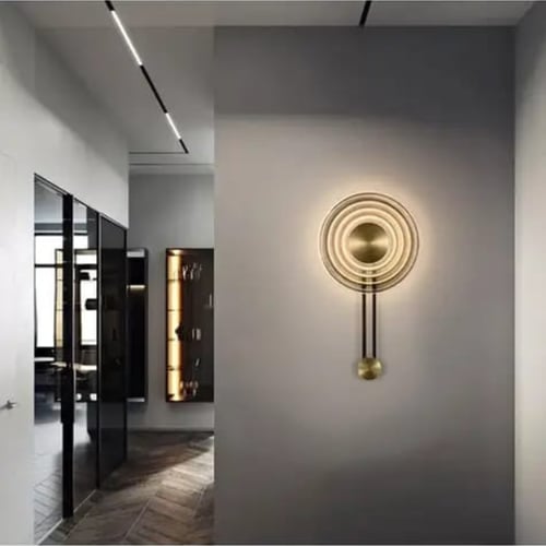 جداري مودرن ذهبي و اسود كرامافون