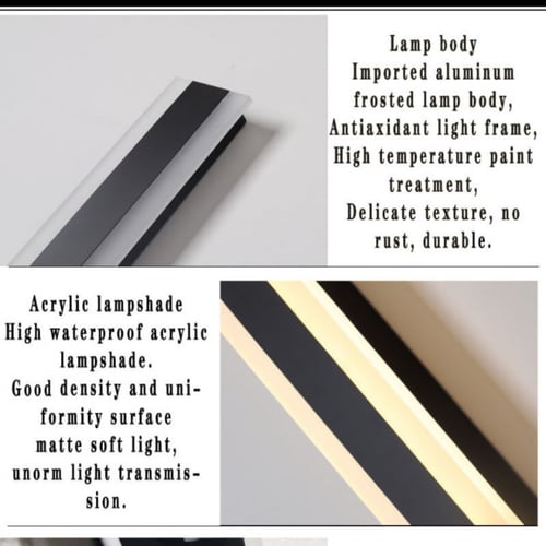 جداري LED خارجي - داخلي مستطيل