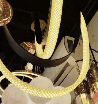 نجفة حزام اسود 2 متر