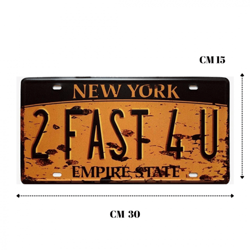 لوحة ديكور معدنية 2FAST 4U