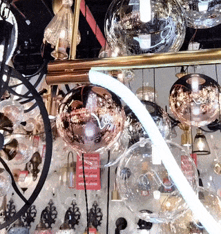 نجفة اشرطة ليد ذهبي 150 سم