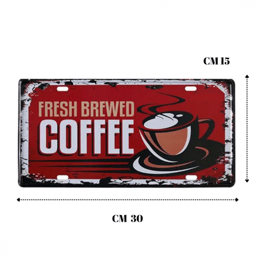 لوحة ديكور معدنية COFFEE