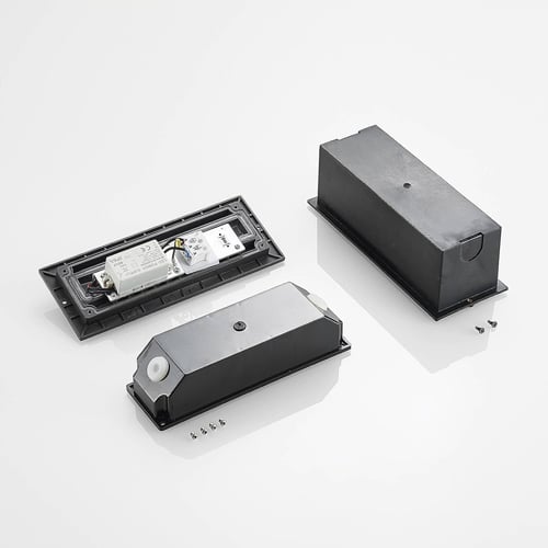 انارة درج مستطيل اسود 10 واط