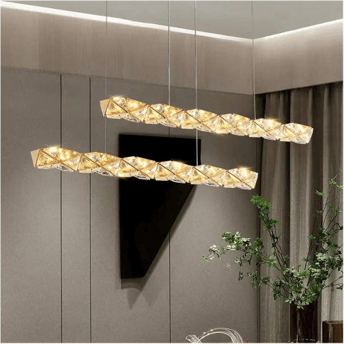 نجفة كريستال مزدوج 1 متر