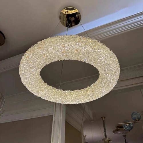 نجفة مودرن كريستال دائرية