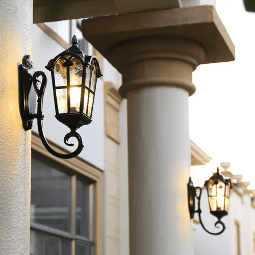 فانوس جداري اسود 40 سم WB 0022