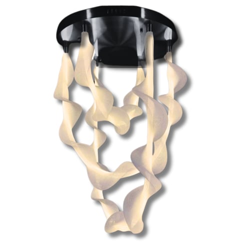 نجف مودرن اسود بتلات الورد لطش