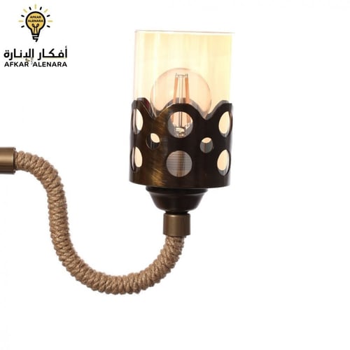 نجفة خيش مع كاسات طراز تركي