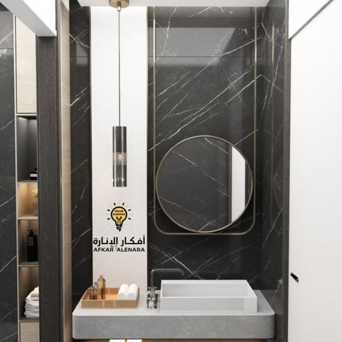 ابليك وعلاقي كريستال راقي باللون الرمادي