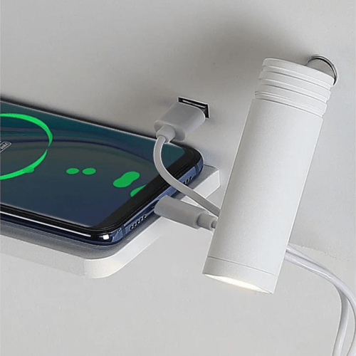 جداري مودرن اسود مع شاحن wifi و usb فيوتشارج