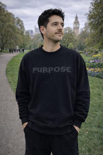 black sweater
