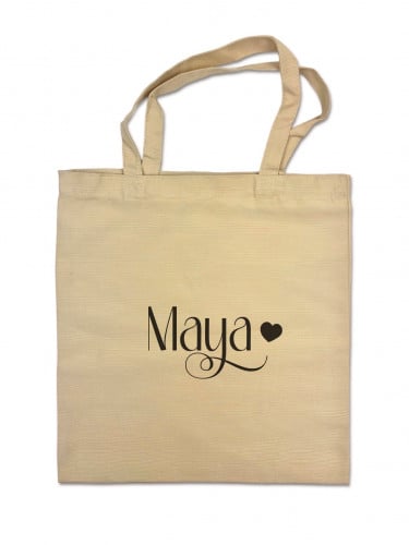 حقيبة قماشية بـ اسمك انجليزي