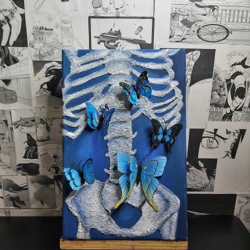 لوحة شعور الفراشات