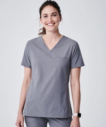 Medelita, Grey Vista Scrub Top