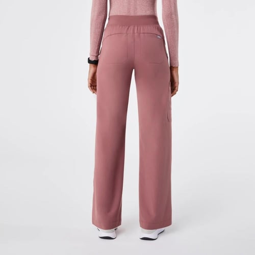 Figs, Mauve High Waisted Isabel Wide Leg Pants