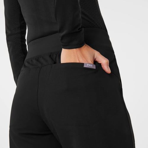 Figs, Black Isabel Wide Leg Pants