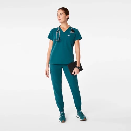 Figs, Caribbean Blue Catarina Top