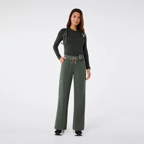 Figs, Moss Isabel Wide Leg Pants