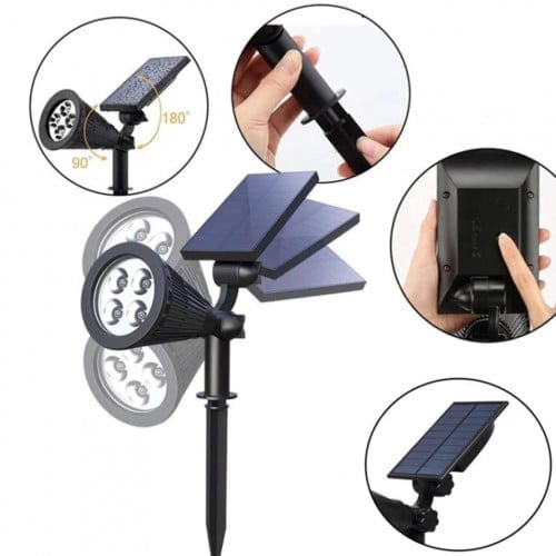 لمبه تزيين الحائط والاشجار كريمي