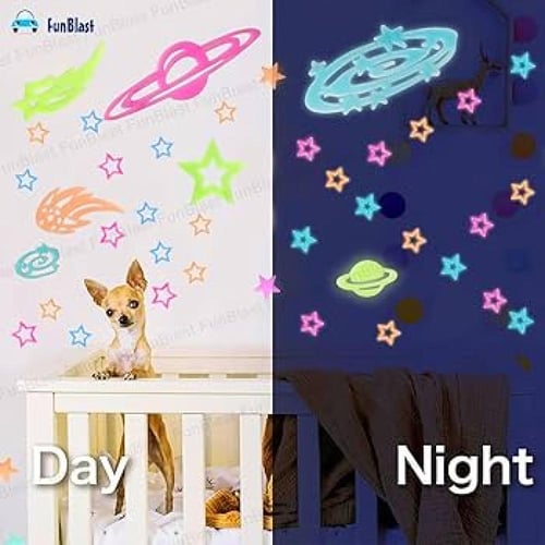 نجوم لامعة متوهجة