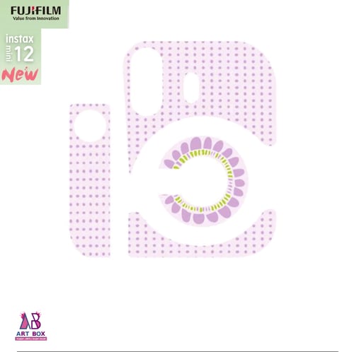 ملصق لكاميرا فوجي فيلم إنستاكس ميني 12 نقش زهور