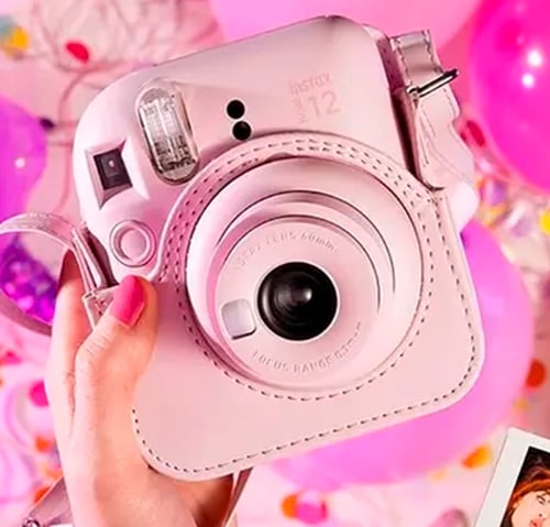 حقيبة كاميرا فوجي فيلم إنستاكس ميني 12 مع غطاء وحز...