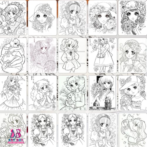 دفتر تلوين انمي قديم