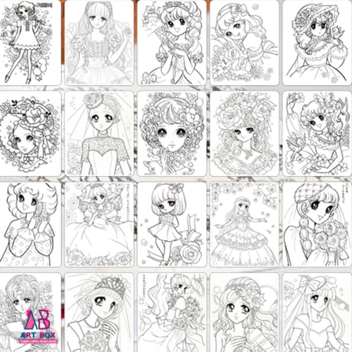 دفتر تلوين انمي قديم