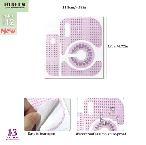 ملصق لكاميرا فوجي فيلم إنستاكس ميني 12 نقش زهور