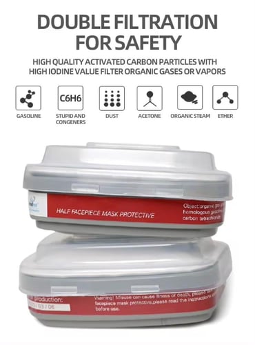 جهاز تنفس نصف قناع VT-6200 من فولتكس مع الفلاتر