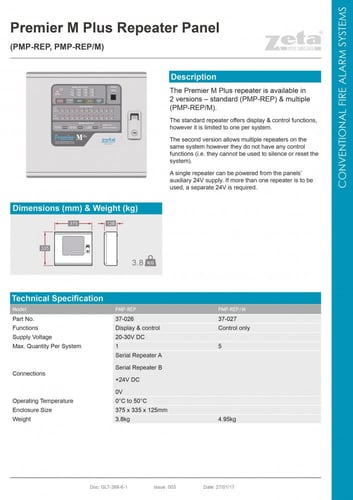 لوحة تحكم انذار الحريق 4 زون زيتا انجليزي